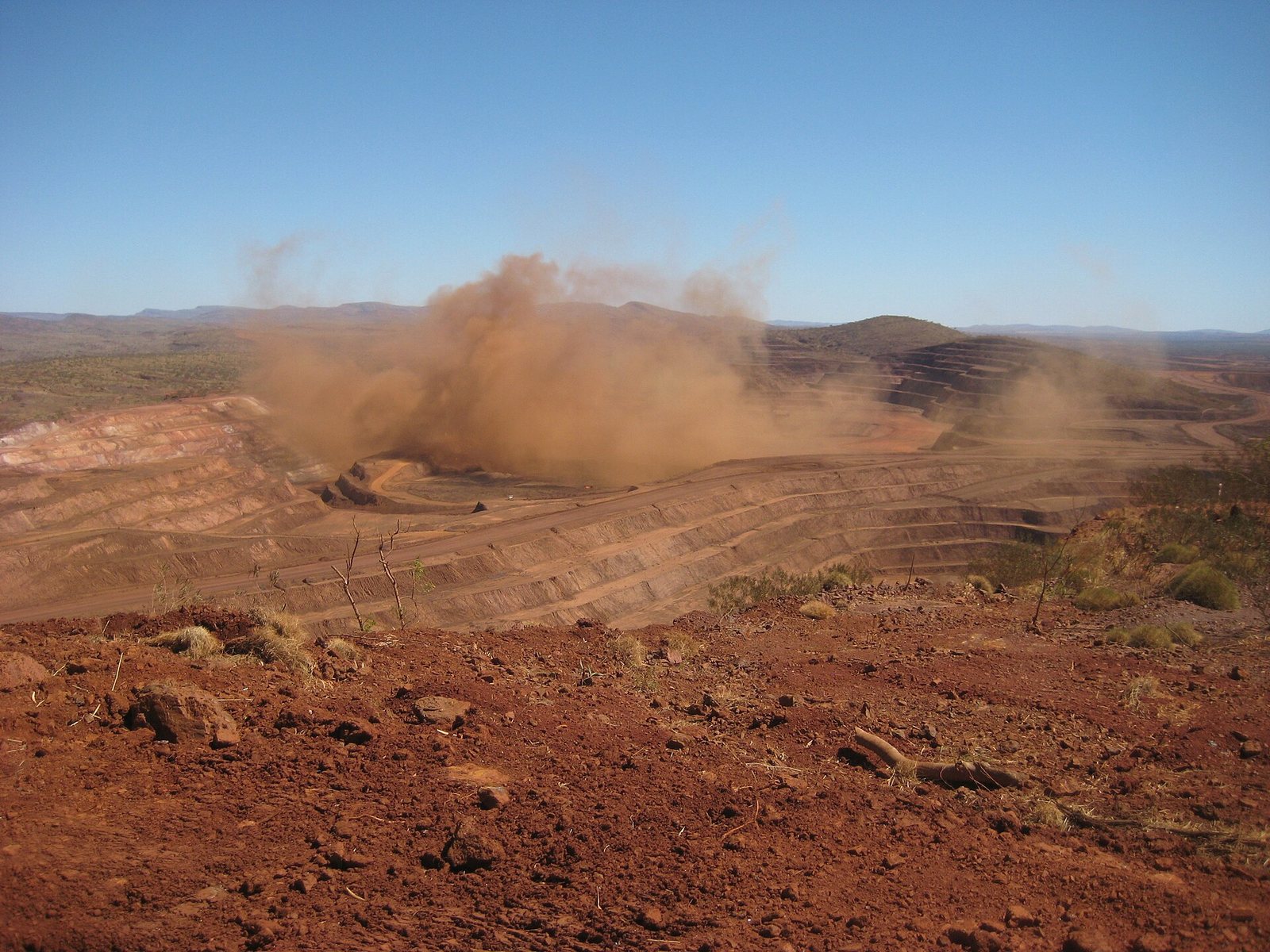 Drill, blast, load, haul