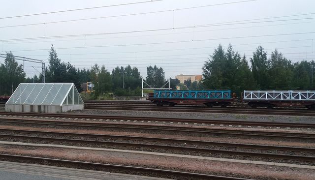 Copper anodes on their way to the refinery