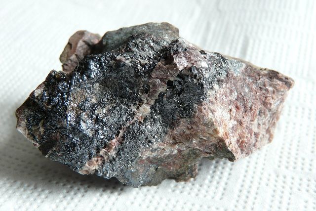 Uraninite (pitchblende) specimen